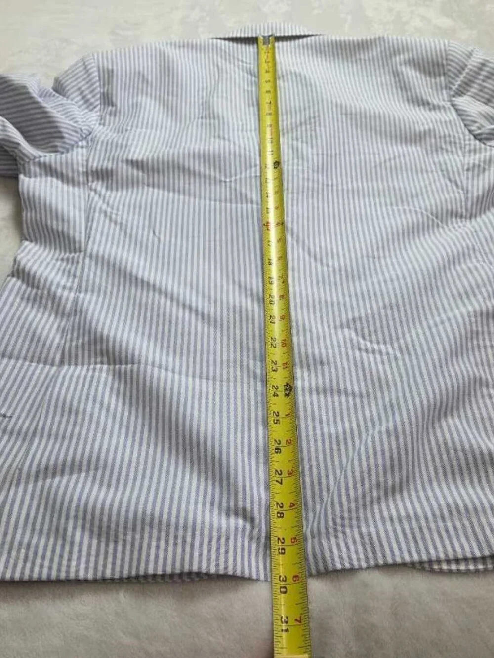 New 42R J.Crew Crosby classic-fit suit jacket in Portuguese cotton oxford stripe